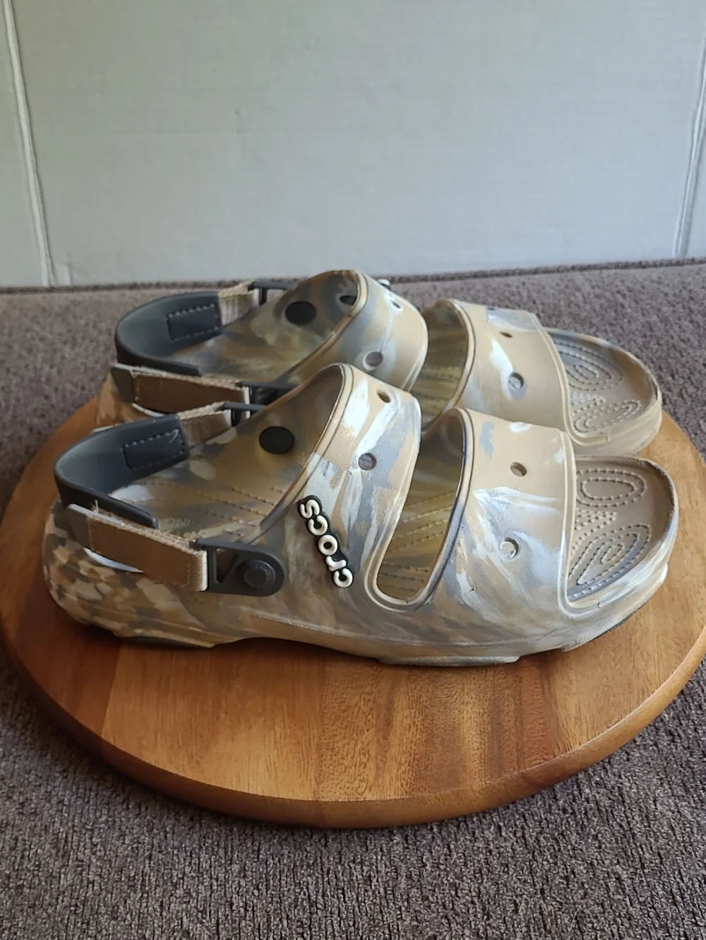 CROCS sandals tan